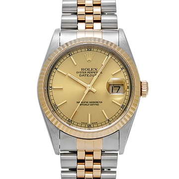 ロレックス デイトジャスト 16233 シャンパン メンズ 時計 【中古】【wristwatch】