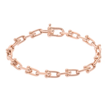 ティファニー ハードウェアスモールリンク ブレスレット ゴールド K18ピンクゴールド PG レディース ジュエリー 【中古】【jewelry】