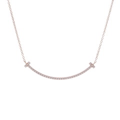 ティファニー Tスマイルネックレス スモール ゴールド K18ピンクゴールド PG レディース ジュエリー 【中古】【jewelry】