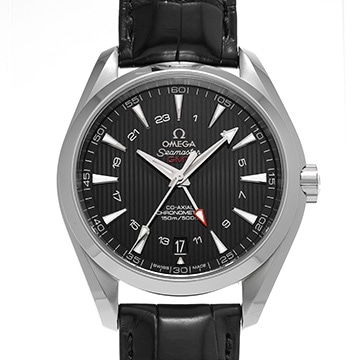 オメガ シーマスター アクアテラ コーアクシャル GMT 231.13.43.22.01.001 ブラック メンズ 時計 【中古】【wristwatch】
