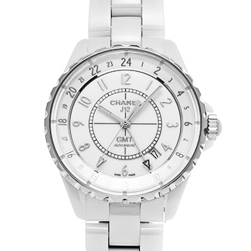 シャネル J12 GMT 38MM H3103 ホワイト メンズ 時計 【中古】【wristwatch】