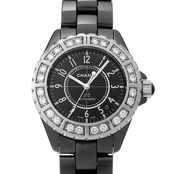シャネル J12 38MM H1174 ブラックラッカー メンズ 時計 【中古】【wristwatch】