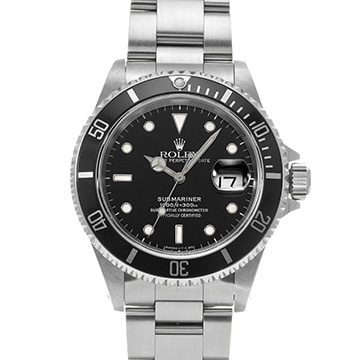 ロレックス サブマリーナ デイト 16610 ブラック メンズ 時計 【中古】【wristwatch】