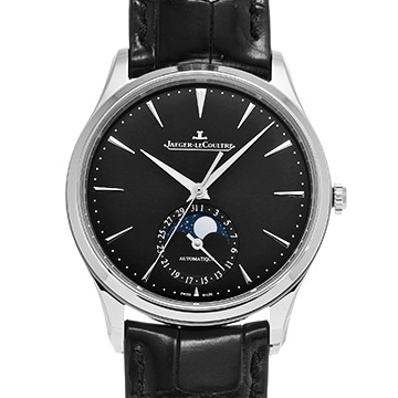 ジャガー ルクルト マスター ウルトラスリム ムーン Q1368471 ブラック メンズ 時計 【中古】【wristwatch】