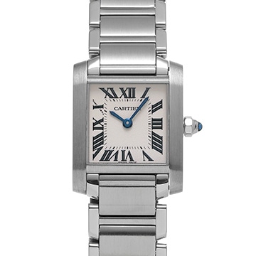 カルティエ タンクフランセーズ SM W51008Q3 シルバー レディース 時計 【中古】【wristwatch】