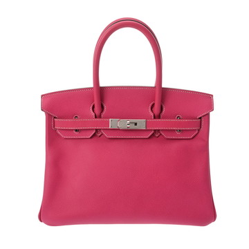 エルメス バーキン 30 キャンディ ローズティリアン/トスカ/パラジウム金具 ヴォーエプソン レディース バッグ 【中古】【bag】