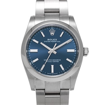 ロレックス オイスターパーペチュアル 34 124200 ブライトブルー ユニセックス 時計 【中古】【wristwatch】