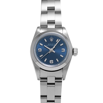 ロレックス オイスターパーペチュアル 67180 ブルー レディース 時計 【中古】【wristwatch】