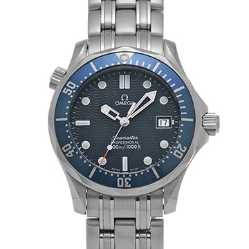 オメガ シーマスター プロフェッショナル 300 ミッドサイズ 2561.80 ブルー ユニセックス 時計 【中古】【wristwatch】