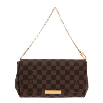 ルイ ヴィトン ダミエ フェイボリット MM 2WAY ブラウン N41129 ダミエキャンバス レディース バッグ 【中古】【bag】