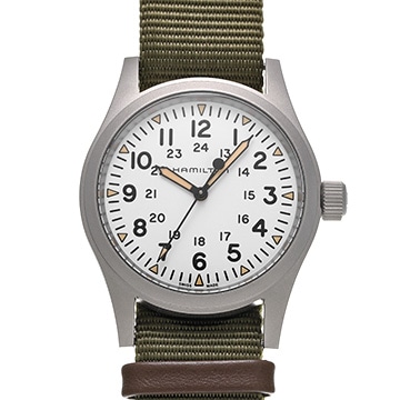 ハミルトン カーキ フィールド メカニカル H69439411 ホワイト メンズ 時計 【中古】【wristwatch】