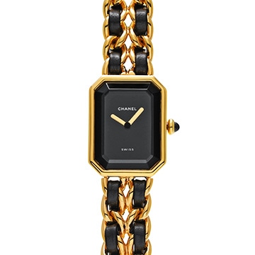 シャネル プルミエール S H0001 ブラック レディース 時計 【中古】【wristwatch】