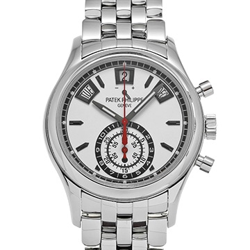 パテック フィリップ アニュアルカレンダー クロノグラフ 5960/1A-001 シルバー メンズ 時計 【中古】【wristwatch】