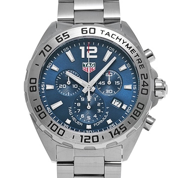 タグ ホイヤー フォーミュラ1 クォーツ クロノグラフ CAZ101K.BA0842 ブルー メンズ 時計 【中古】【wristwatch】