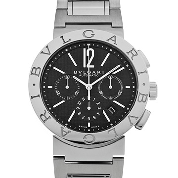 ブルガリ ブルガリブルガリ クロノグラフ BB42SSCH ブラック メンズ 時計 【中古】【wristwatch】