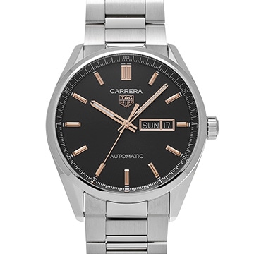 タグ ホイヤー カレラ キャリバー5 デイデイト WBN2013.BA0640 ブラック メンズ 時計 【中古】【wristwatch】
