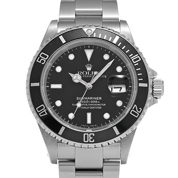 ロレックス サブマリーナ デイト 16610 ブラック メンズ 時計 【中古】【wristwatch】