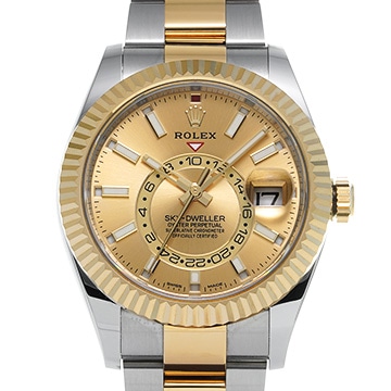 ロレックス スカイドゥエラー 326933 シャンパン メンズ 時計 【中古】【wristwatch】