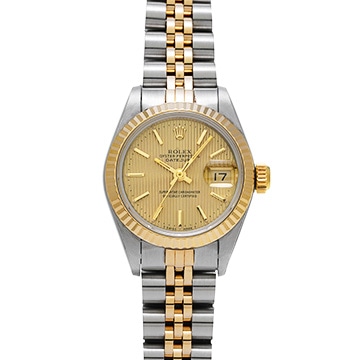 ロレックス デイトジャスト 69173 シャンパンタペストリー レディース 時計 【中古】【wristwatch】