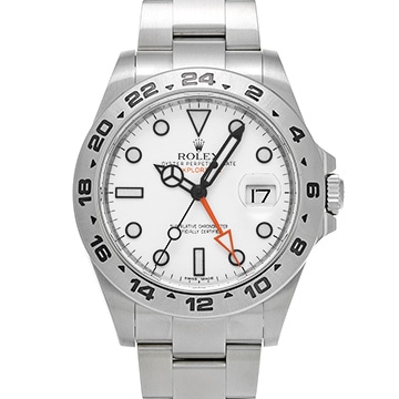 ロレックス エクスプローラーII 216570 ホワイト メンズ 時計 【中古】【wristwatch】