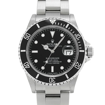 ロレックス サブマリーナ デイト 16610 ブラック メンズ 時計 【中古】【wristwatch】