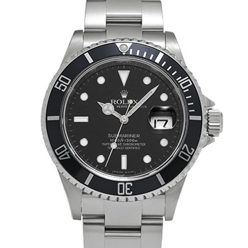 ロレックス サブマリーナ デイト 16610 ブラック メンズ 時計 【中古】【wristwatch】