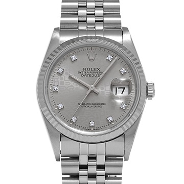 ロレックス デイトジャスト 16234G グレーコンピュータ/ダイヤモンド メンズ 時計 【中古】【wristwatch】