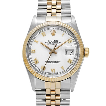 ロレックス デイトジャスト 16013 ホワイト メンズ 時計 【中古】【wristwatch】