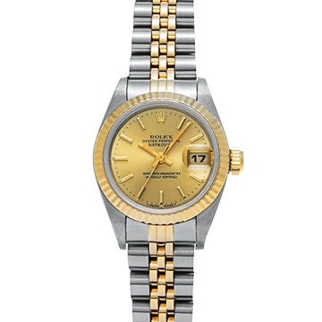ロレックス デイトジャスト 69173 シャンパン レディース 時計 【中古】【wristwatch】