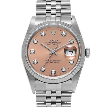 ロレックス デイトジャスト 16234G ピンク/ダイヤモンド メンズ 時計 【中古】【wristwatch】