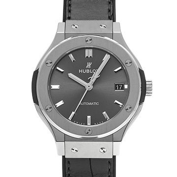 ウブロ クラシックフュージョン チタニウム レーシンググレー 565.NX.7071.LR グレー メンズ 時計 【中古】【wristwatch】