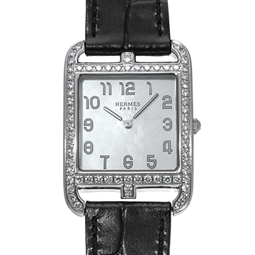 エルメス ケープコッド CC2.730 ホワイトシェル レディース 時計 【中古】【wristwatch】
