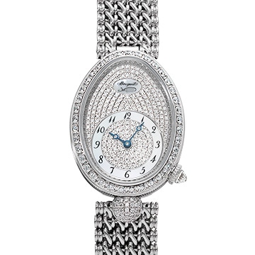 ブレゲ クイーン オブ ネイプルズ 8928BB/8D/844 DD0D ダイヤモンド/ホワイトシェル レディース 時計 【中古】【wristwatch】