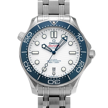 オメガ シーマスター ダイバー300 コーアクシャル マスタークロノメーター 2020 東京オリンピック 522.30.42.20.04.001 ホワイト メンズ 時計 【中古】【wristwatch】