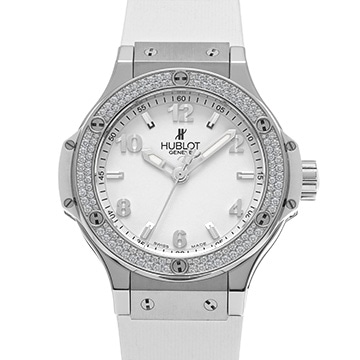 ウブロ ビッグバン スチール ホワイト ダイヤモンド 361.SE.2010.RW.1104 ホワイト レディース 時計 【中古】【wristwatch】