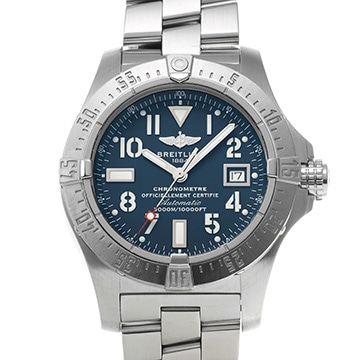 ブライトリング アベンジャー シーウルフ A177B06PRS ブルー メンズ 時計 【中古】【wristwatch】