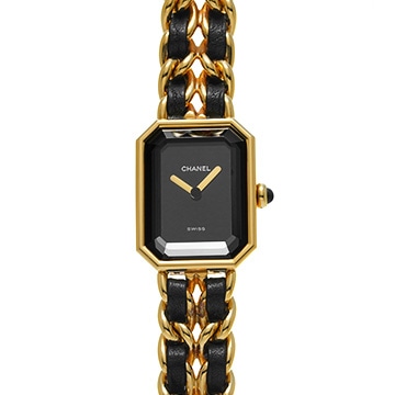 シャネル プルミエール M H0001 ブラック レディース 時計 【中古】【wristwatch】