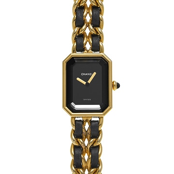 シャネル プルミエール M H0001 ブラック レディース 時計 【中古】【wristwatch】