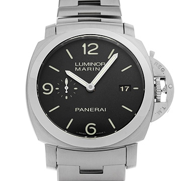 パネライ ルミノールマリーナ 1950 3デイズ オートマティック アッチャイオ PAM00328 ブラック メンズ 時計 【中古】【wristwatch】