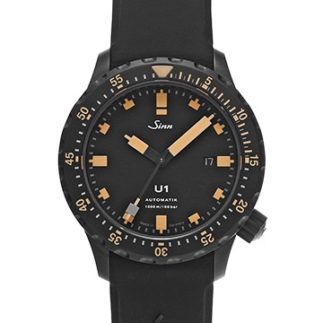 ジン U1.S.E U1.S.E ブラック メンズ 時計 【中古】【wristwatch】