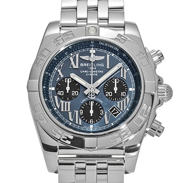 ブライトリング クロノマット 44 日本限定500本 AB01111A/BG64 ブルーシェル/ブラック メンズ 時計 【中古】【wristwatch】