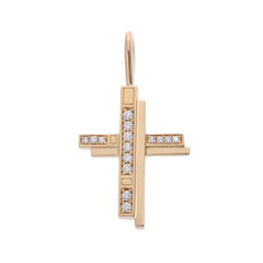 ハリー ウィンストン トラフィッククロス チャーム CMDYRECRTRF K18イエローゴールド YG レディース ジュエリー 【中古】【jewelry】