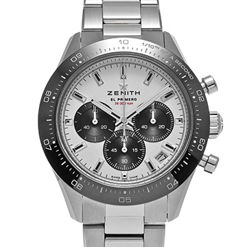 ゼニス クロノマスター スポーツ エル・プリメロ ヨシダスペシャル 03.3102.3600/02.M3100 ホワイト/ブラック メンズ 時計 【中古】【wristwatch】