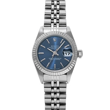 ロレックス デイトジャスト 69174 ブルー レディース 時計 【中古】【wristwatch】