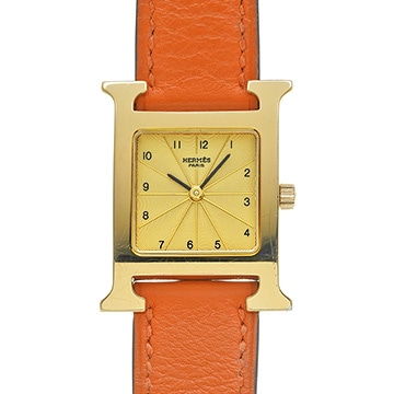 エルメス Hウォッチ HH1.201.460 シャンパン レディース 時計 【中古】【wristwatch】