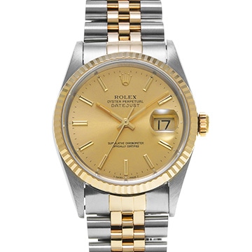 ロレックス デイトジャスト 16233 シャンパン メンズ 時計 【中古】【wristwatch】