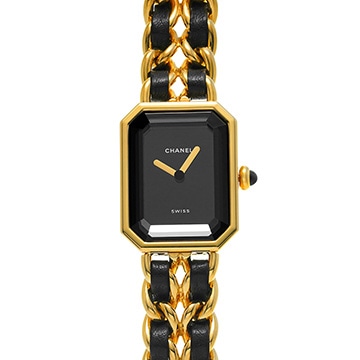 シャネル プルミエール M H0001 ブラック レディース 時計 【中古】【wristwatch】
