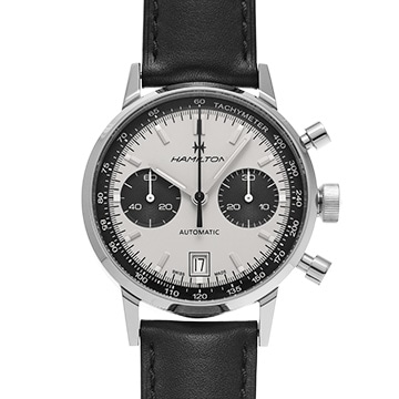 ハミルトン アメリカン クラシック イントラマティック オート クロノ H38416711 ホワイト/ブラック メンズ 時計 【中古】【wristwatch】