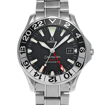 オメガ シーマスター 300 GMT 50th 2234.50 ブラック メンズ 時計 【中古】【wristwatch】
