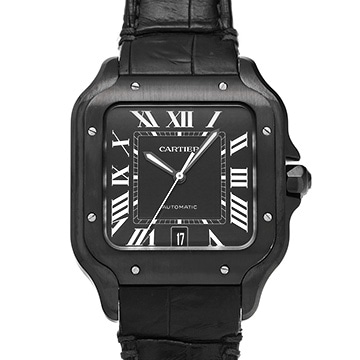 カルティエ サントス ドゥ カルティエ LM WSSA0039 ブラック メンズ 時計 【中古】【wristwatch】